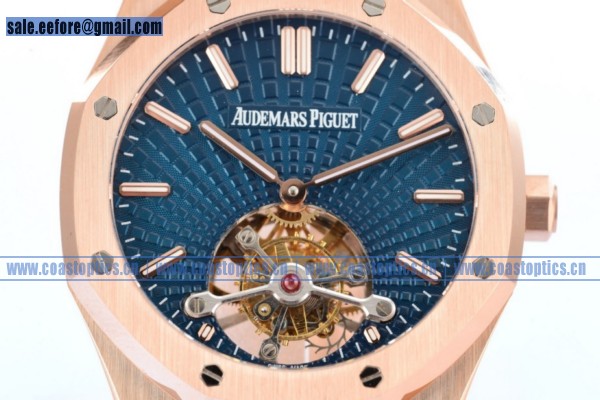 Perfect Replica Audemars Piguet Royal Oak Tourbillon Watch Rose Gold 26510or.oo.1220or.01 - Click Image to Close
